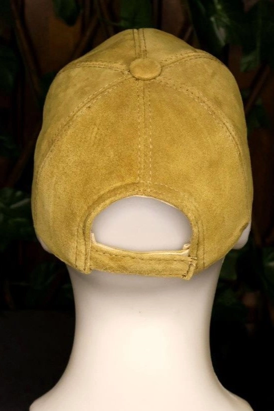 Deri Süet Spor Şapka (Cat Sarı)